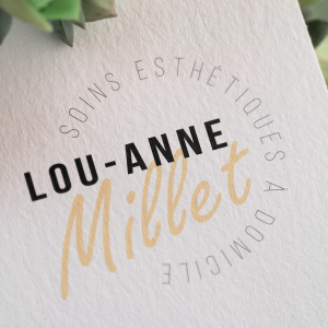 Logo Lou-Anne Millet identité visuelle